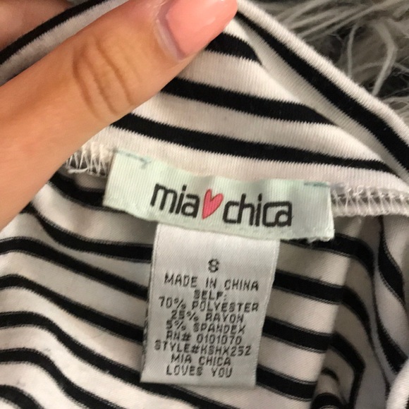 MiaChica Fit and Flare Striped Skirt - Picture 3 of 3